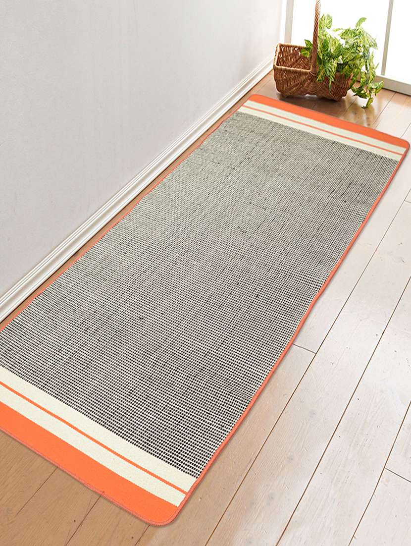 cotton handloom made anti skid yoga/exercise rugs -70x170 cm
