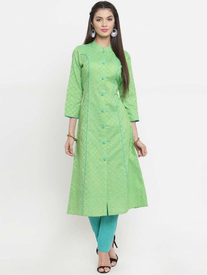 self design a-line kurta