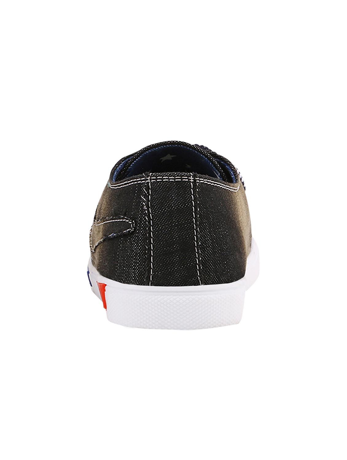 brown denim lace up sneaker - 15237794 - Standard Image - 2
