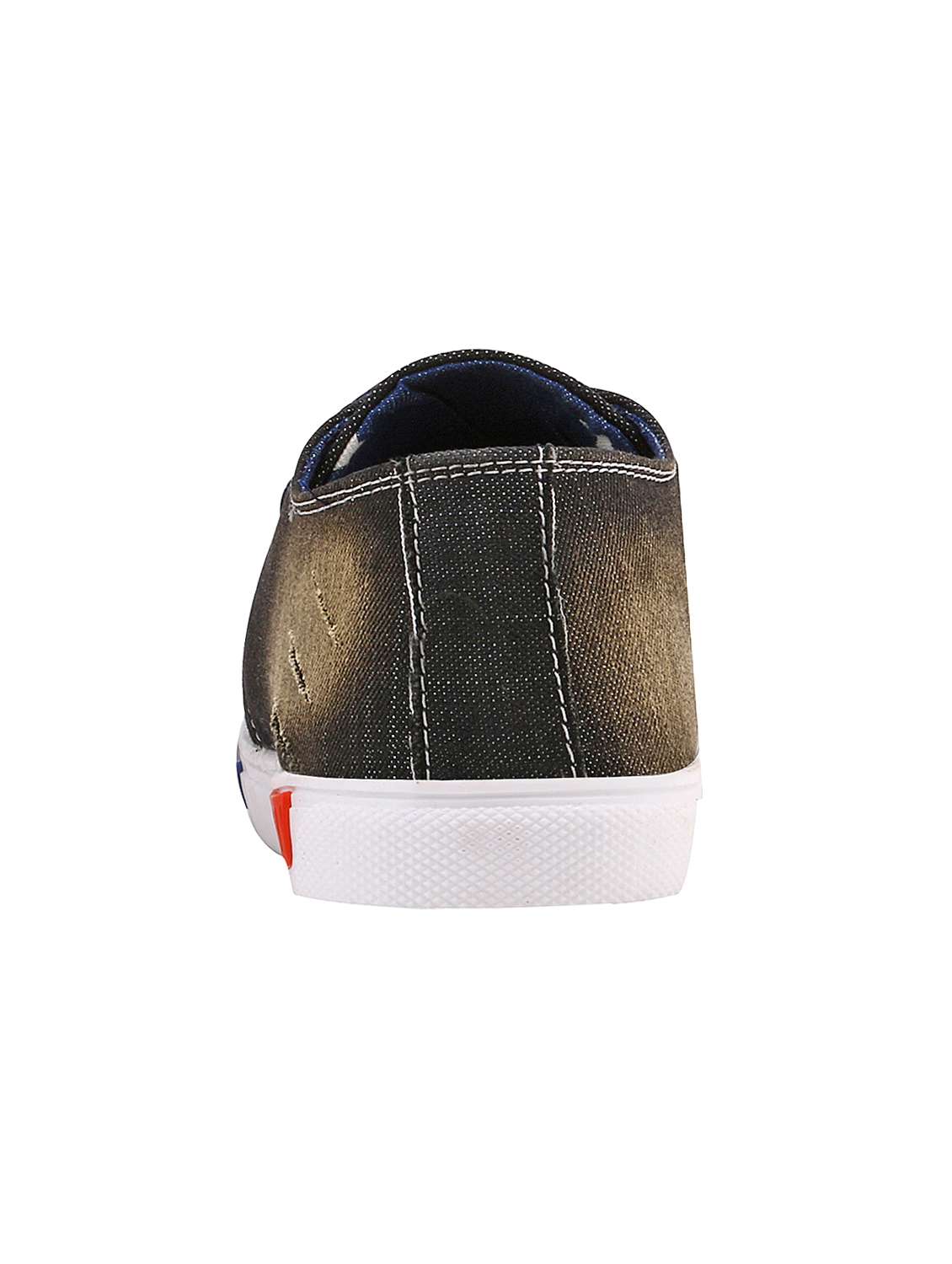 brown denim lace up sneaker - 15237866 - Standard Image - 2