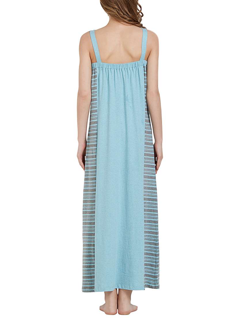 striped sleeveless nighty - 15240493 - Standard Image - 2