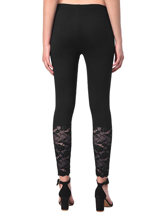 black solid leggings - 15249784 - Standard Image - 2