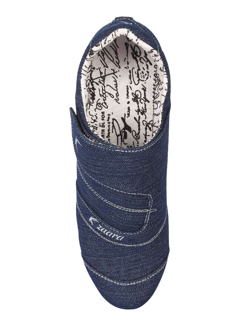navy fabric casual slipon - 15252758 - Standard Image - 2
