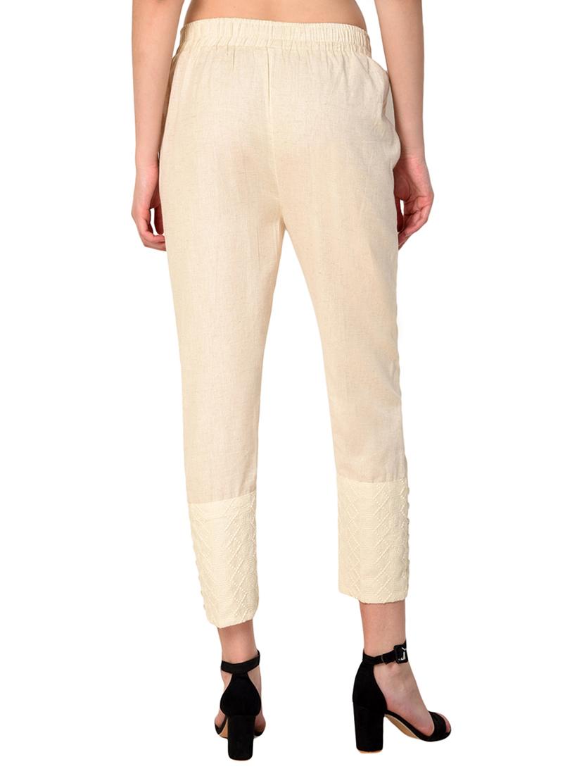 solid cotton tapered pant - 15254130 - Standard Image - 2