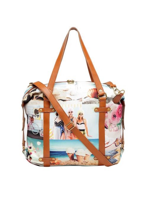multi colored canvas handbag - 15257681 - Standard Image - 0