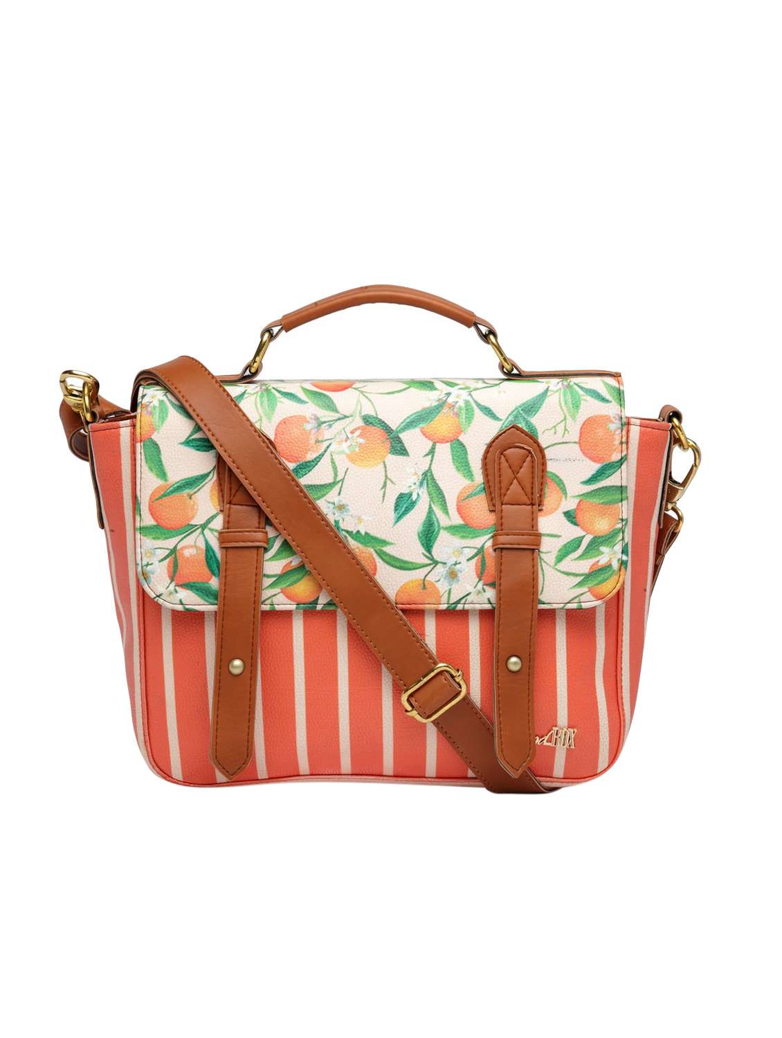 multi colored leatherette (pu) regular satchel