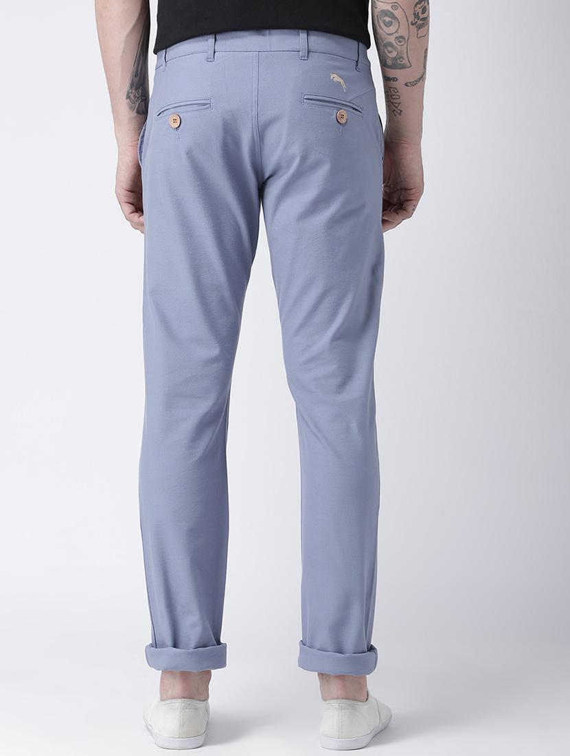 blue cotton chinos - 15258488 - Standard Image - 2