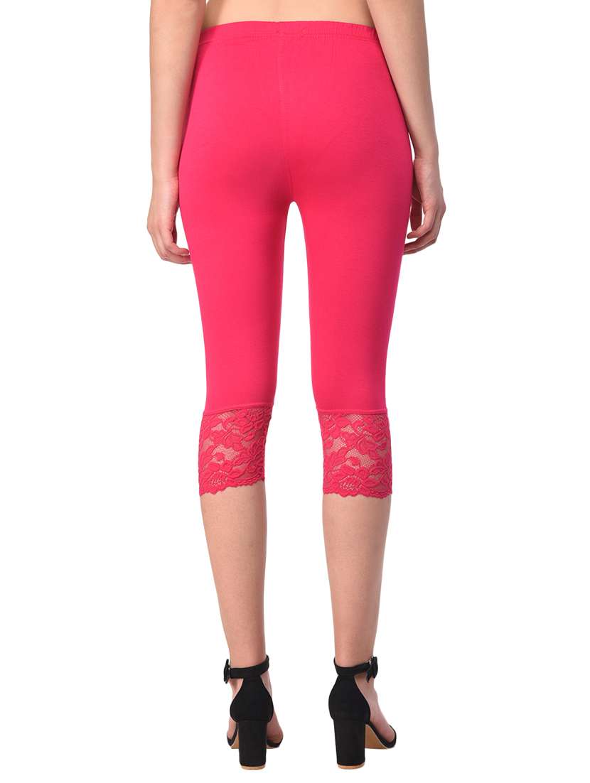 set of 2 multicolored solid leggings capri - 15258713 - Standard Image - 7
