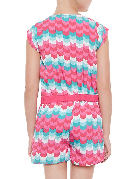 multi colored polyester playsuit - 15260647 - Standard Image - 2