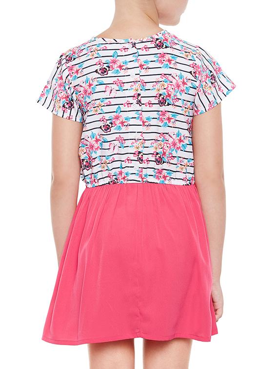 multi colored polyester frock - 15260663 - Standard Image - 2