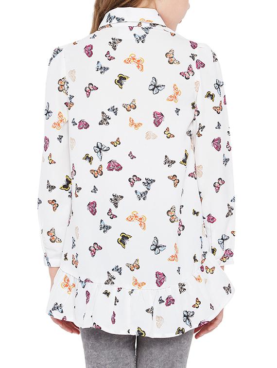white polyester shirt - 15260664 - Standard Image - 2