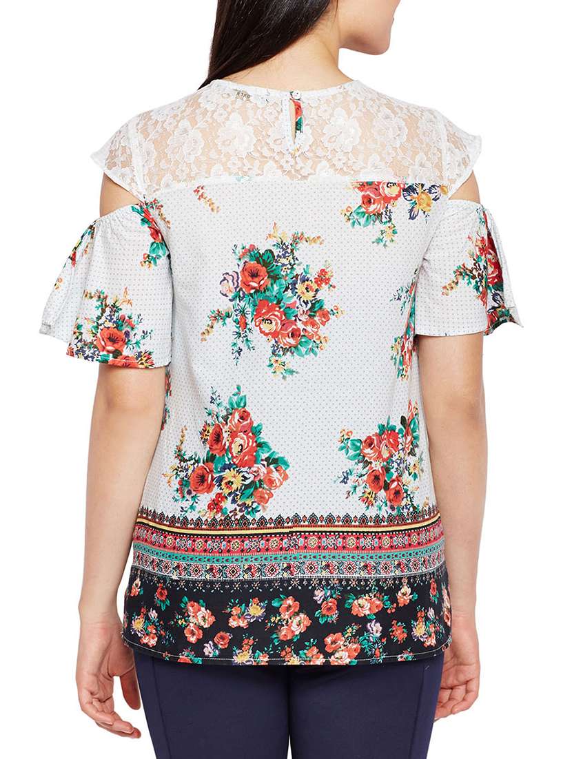 white cotton maternity top - 15260761 - Standard Image - 2