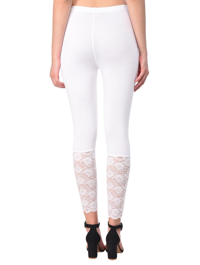 set of 2 white laced legging - 15260926 - Standard Image - 7