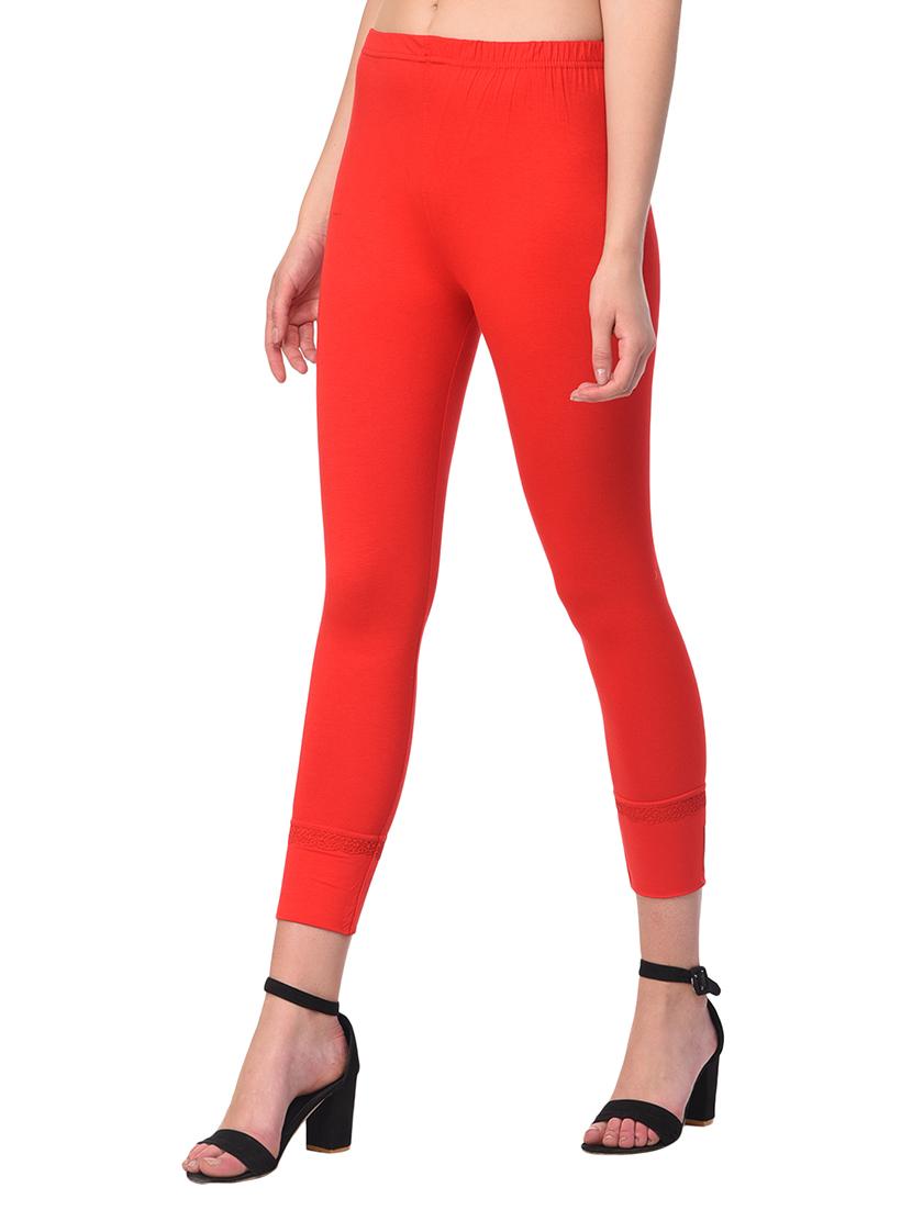 set of 2 red solid legging - 15260936 - Standard Image - 2