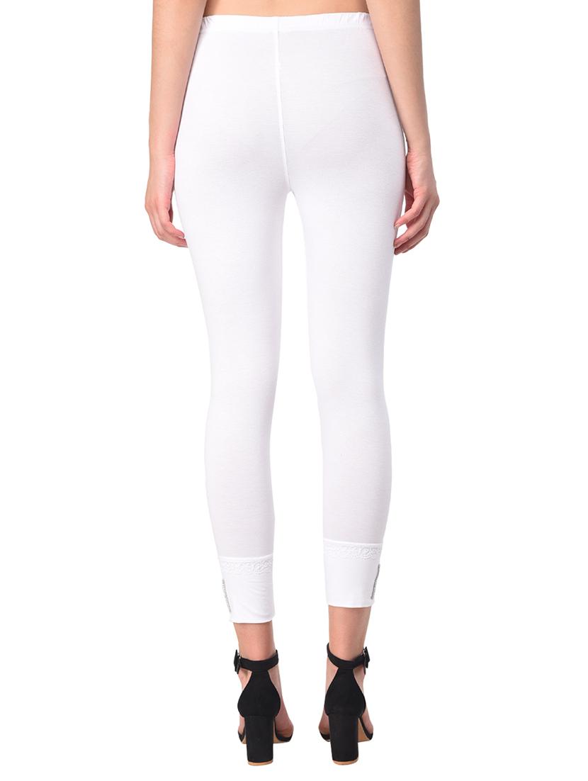 set of 2 white solid legging - 15260937 - Standard Image - 7