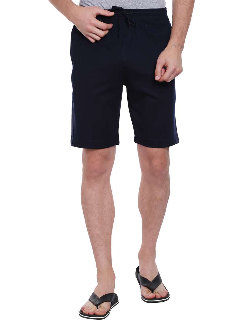 navy blue cotton shorts
