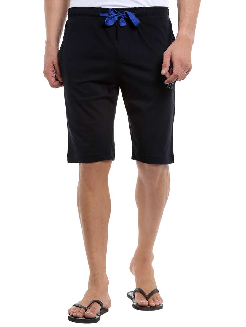 black cotton shorts