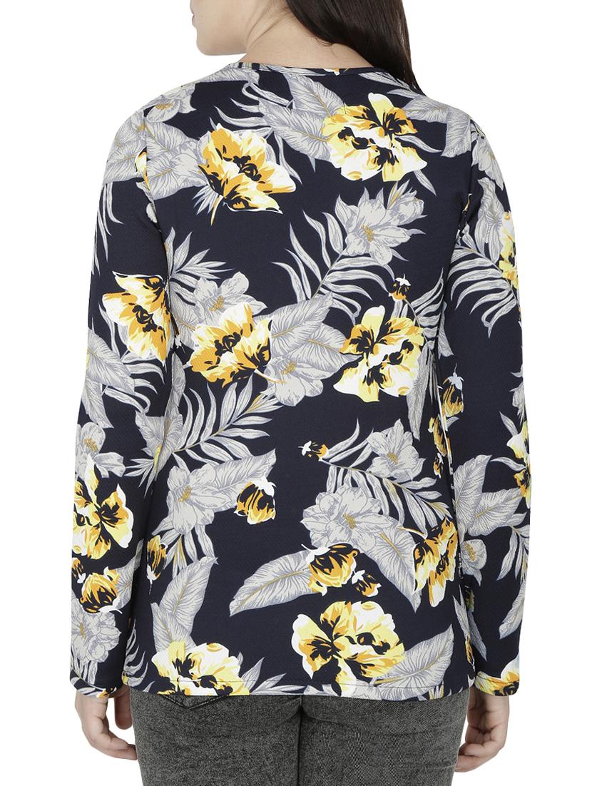 zip detail tropical top - 15263431 - Standard Image - 2