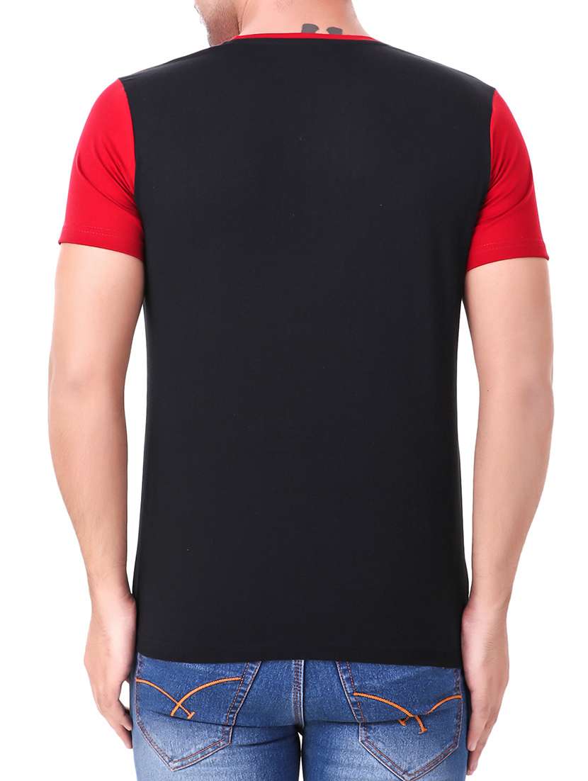 black color block pocket t-shirt - 15263820 - Standard Image - 2