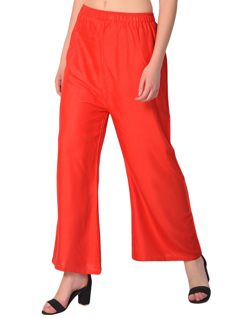 set of 2 multicolored solid palazzos - 15265282 - Standard Image - 2