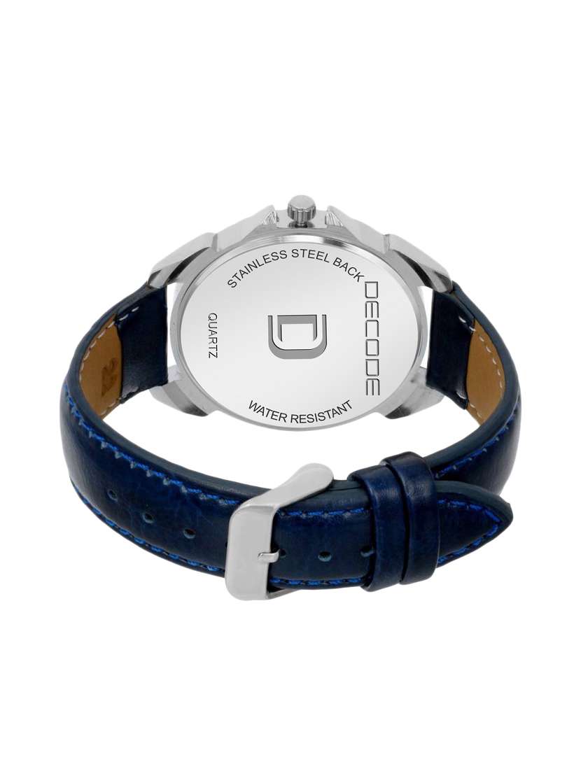 Buy online Decode Impact Dc9099 White Blue Strap Matrix Men's