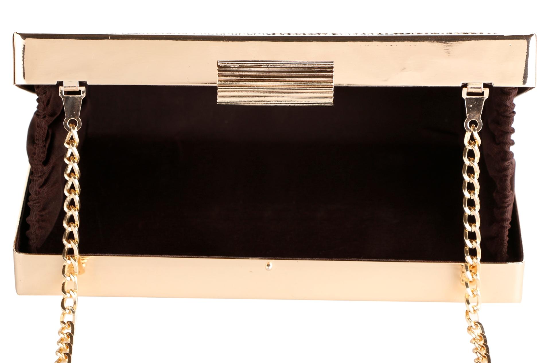 multi colored silk structured clutch - 15267930 - Standard Image - 2