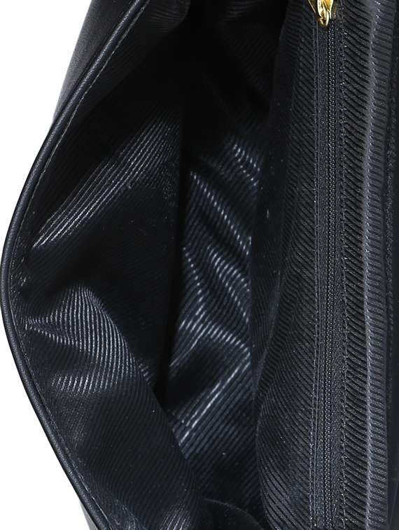 Black Leatherette (pu) Sling Bag - 15270242 -  Standard Image - 2