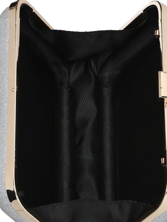 silver leatherette (pu) sling bag - 15270253 - Standard Image - 2