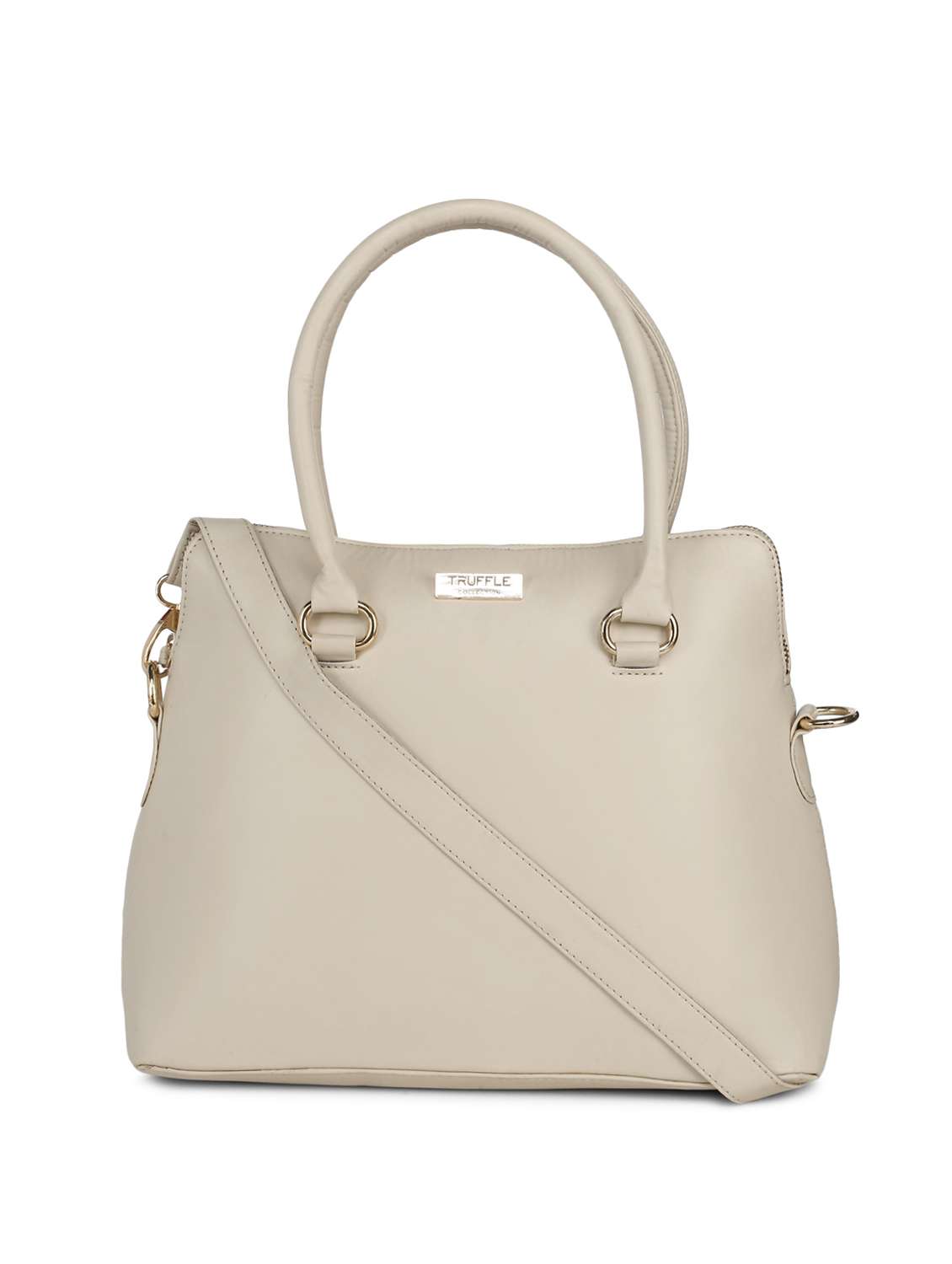 beige leatherette (pu) handbag
