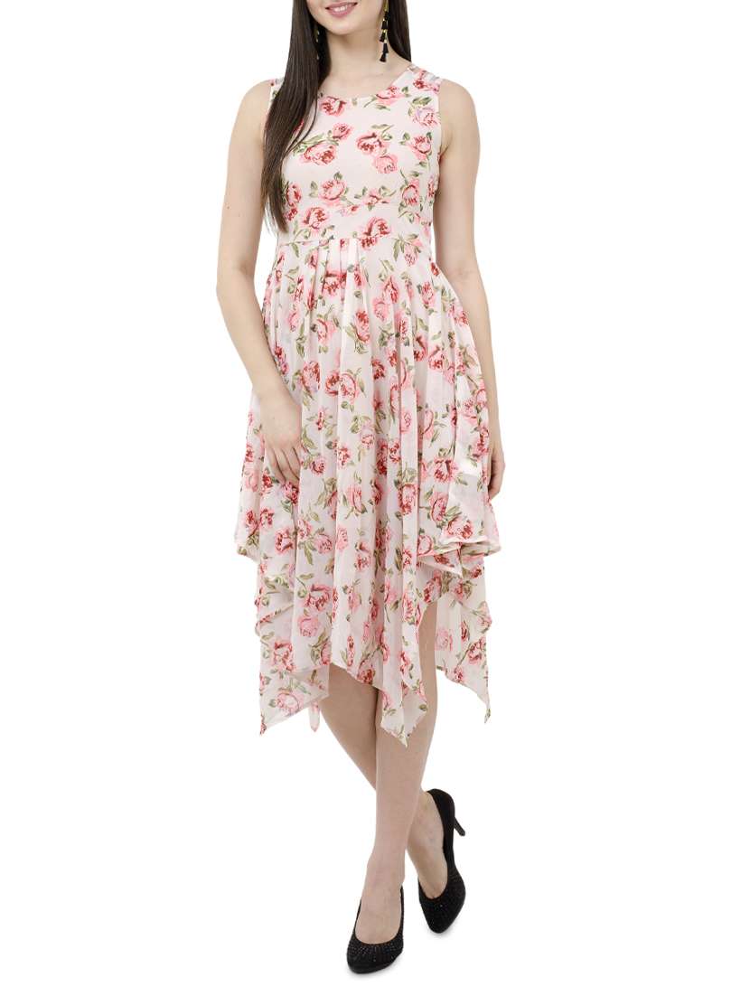 women's fit & flare floral dress