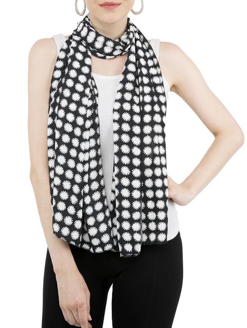black crepe scarf - 15276923 - Standard Image - 0