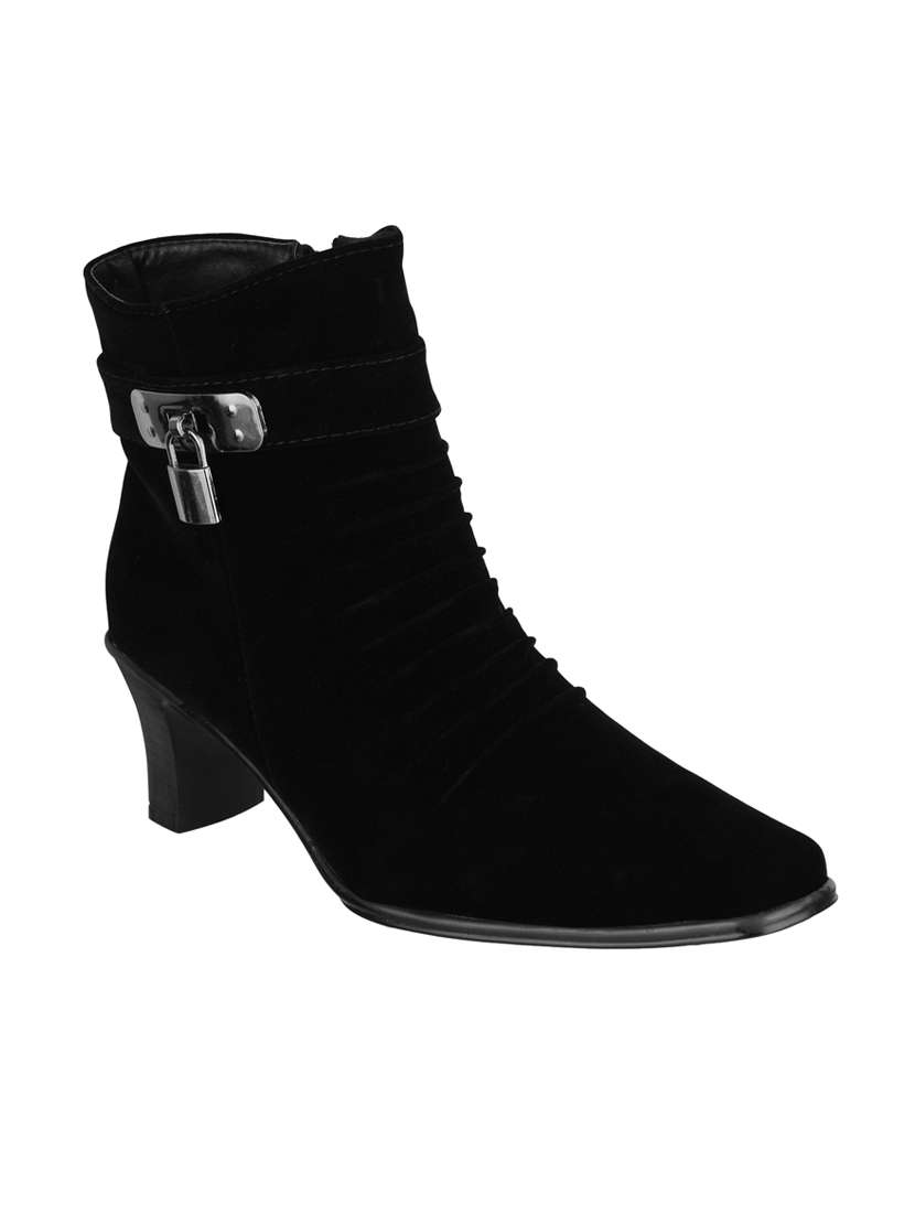 black ankle  boot