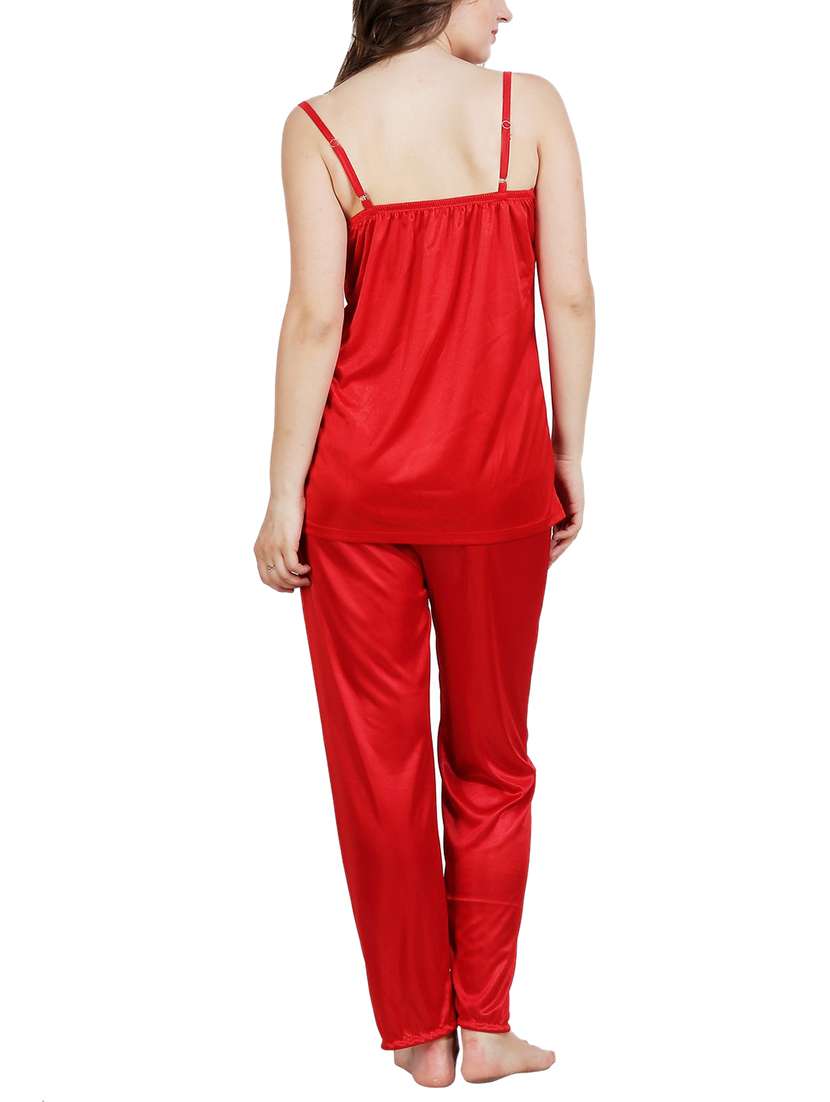 solid nightwear pajama set - 15283470 - Standard Image - 2