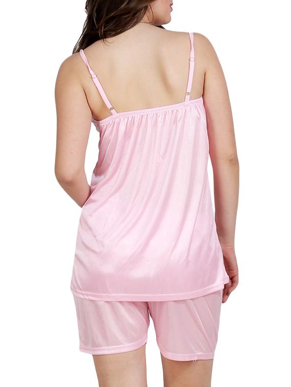 solid nightwear shorts set - 15283476 - Standard Image - 2