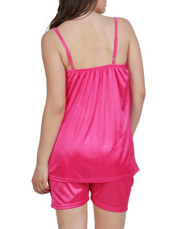 solid nightwear shorts set - 15283496 - Standard Image - 2
