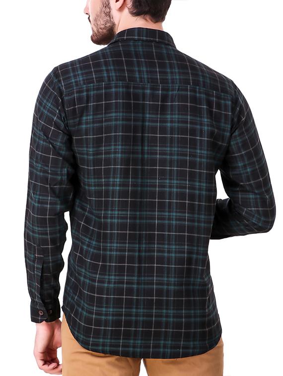 black cotton casual shirt - 15286649 - Standard Image - 2