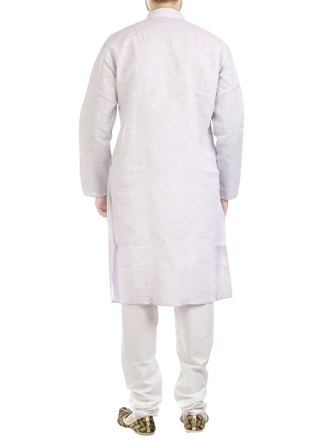 purple cotton kurta pyjama set - 15294945 -  Standard Image - 2