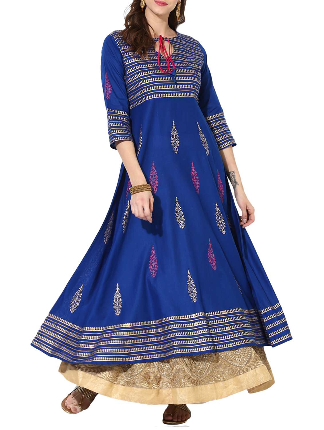 women's flared kurta
