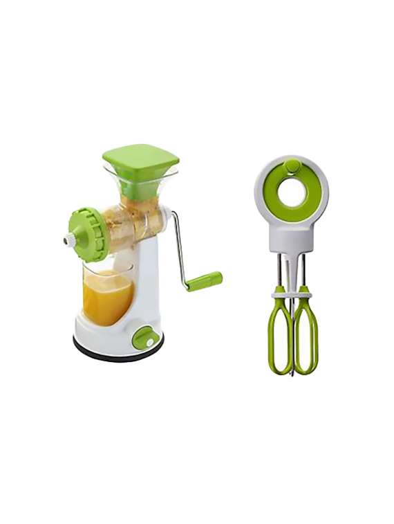 fruit and vegetable smart manual juicer + 1 pc power free hand blander