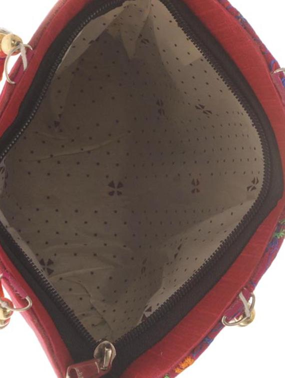 red cotton polyester blend handbag - 15304687 - Standard Image - 2