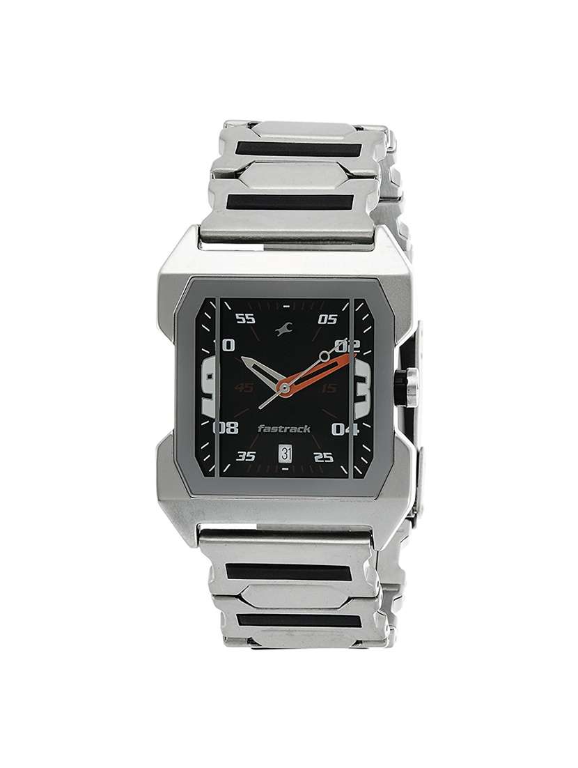 fastrack black dial analog watch for men - 1474sm02