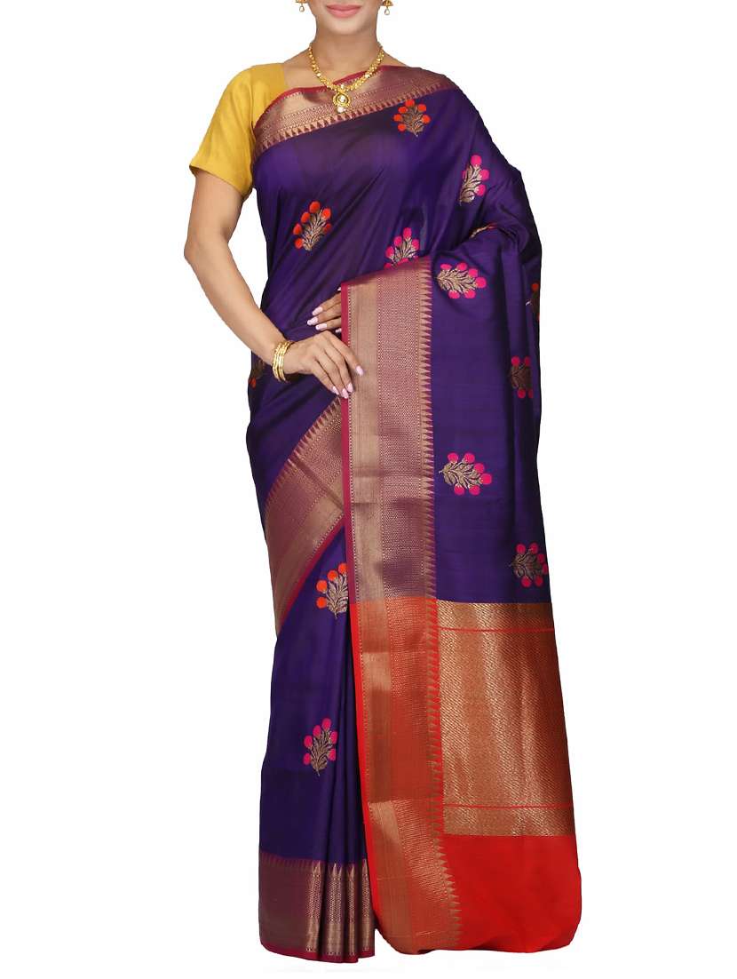 jacquard woven tussar saree with blouse