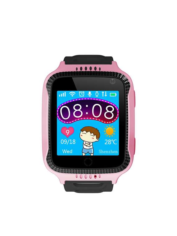 pink silicon watch