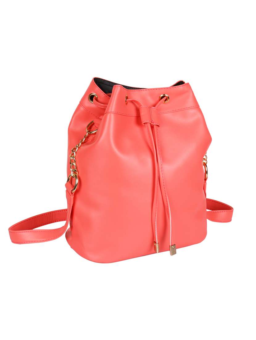 red colored  regular sling bag