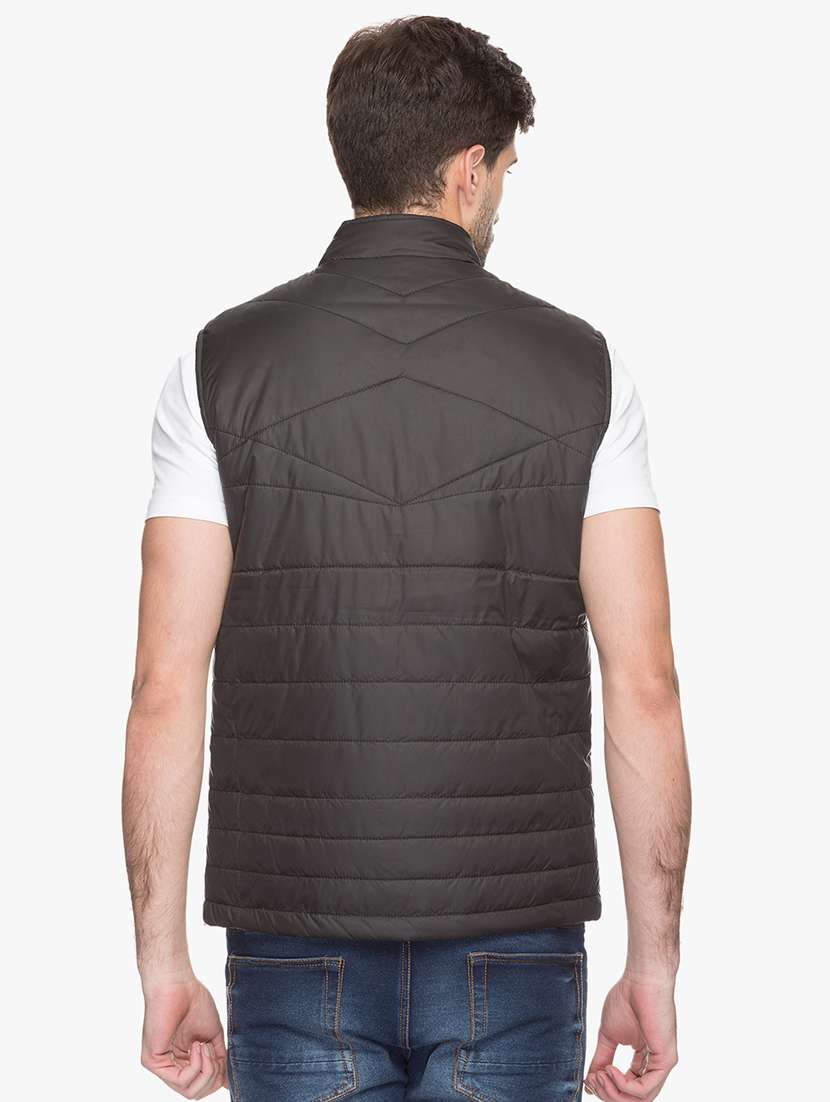 black polyester quilted jacket - 15308182 -  Standard Image - 2