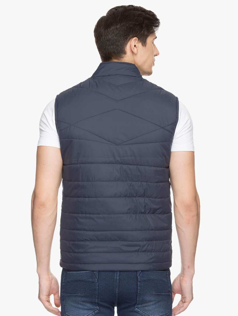 blue polyester quilted jacket - 15308183 -  Standard Image - 2