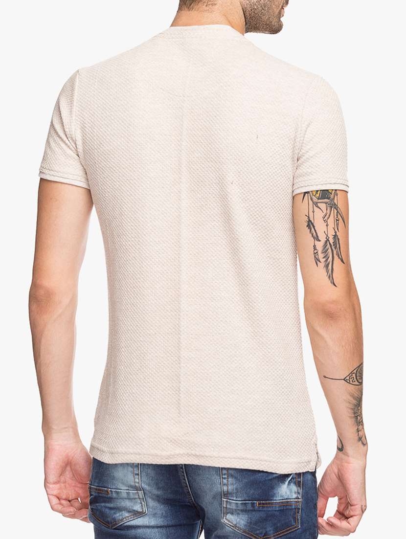 beige cotton t-shirt - 15308278 -  Standard Image - 2