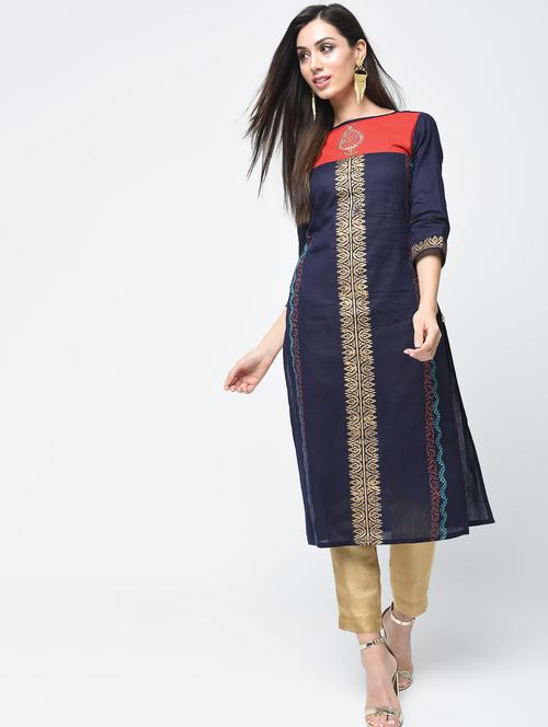 women's straight kurta - 15312892 - Standard Image - 0