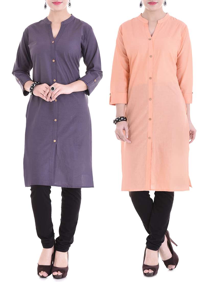 multi colored combos kurta