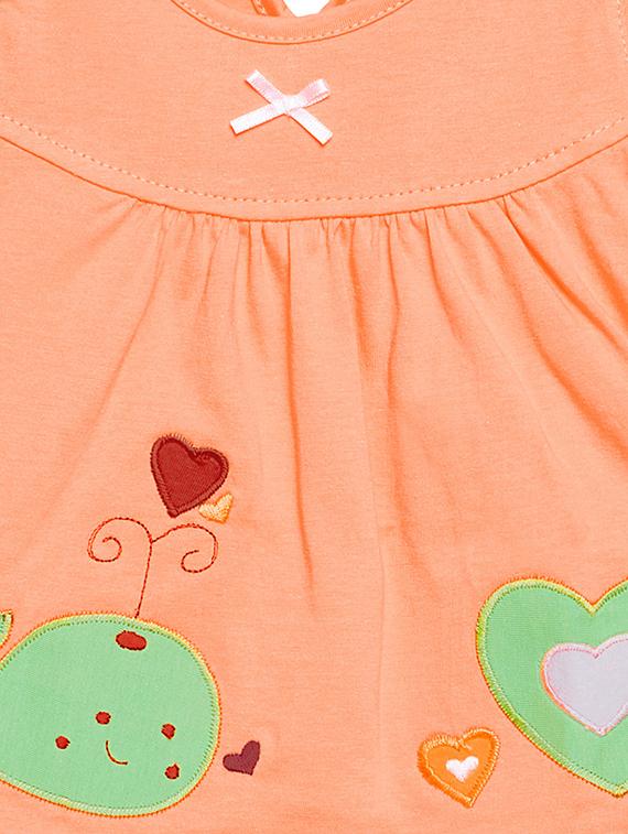 orange cotton frock - 15315796 - Standard Image - 2